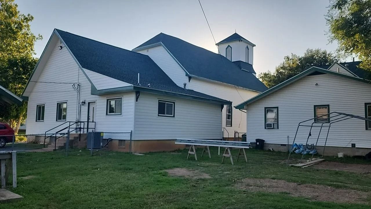 Completed roof on a Southwest Missouri church building